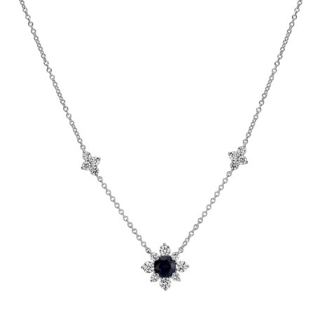 Diamond necklace with Sapphire Night Star