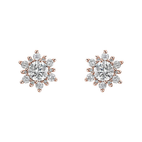 Diamond earrings Snow Star