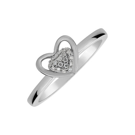 Diamond ring Tender Heart