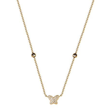 Diamond necklace Magic Buttefly