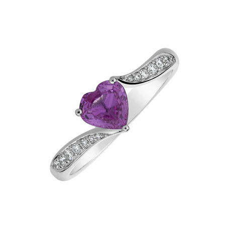 Diamond ring with Sapphire Spirit Love