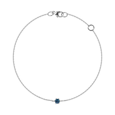 Bracelet with blue diamonds Starlit Symphony