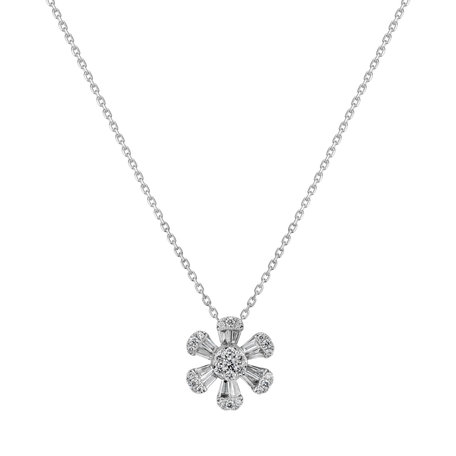 Diamond necklace Frenzied Flower