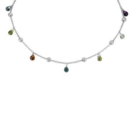 Necklace with gemstones Fiamma