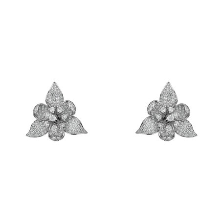 Diamond earrings Gardénia