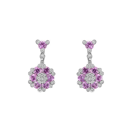 Diamond earrings and Sapphire Jocelyn