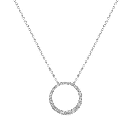 Diamond pendant Circle Beauty