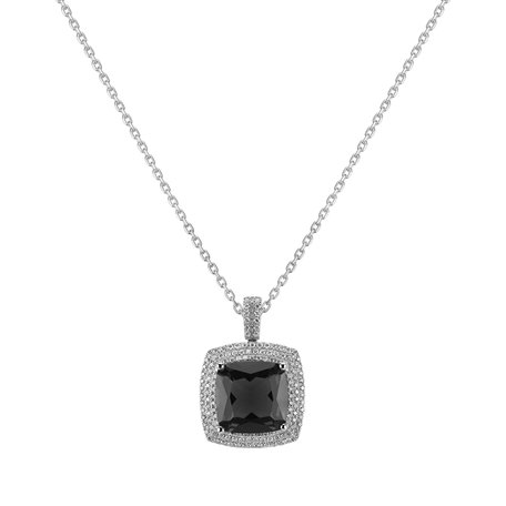 Diamond pendant with Quartz Maurita