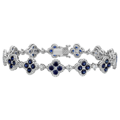 Diamond bracelet with Sapphire Sparkling Sky