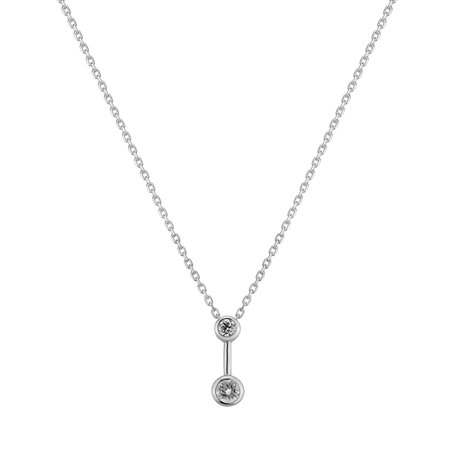 Diamond pendant with necklace Simple Wish