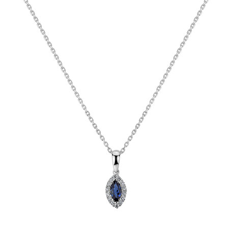 Diamond pendant with Sapphire Ramon