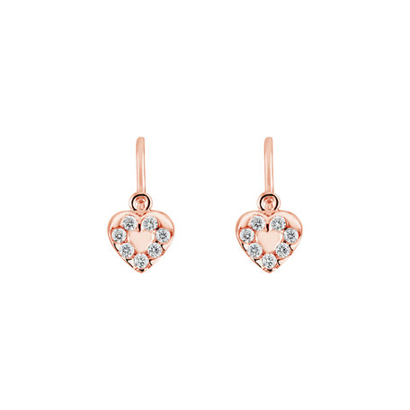 Children's diamond earrings Space Love