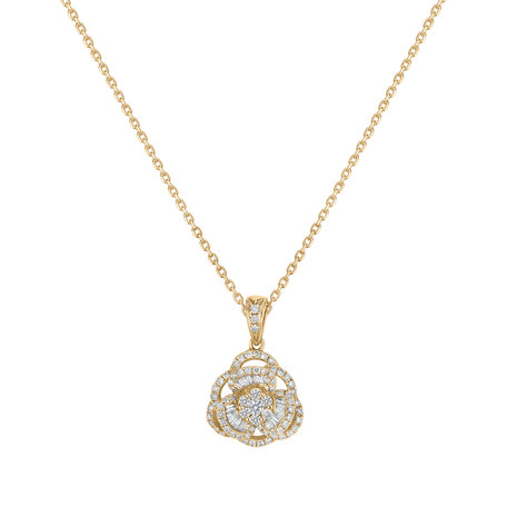 Diamond pendant with necklace Trevino