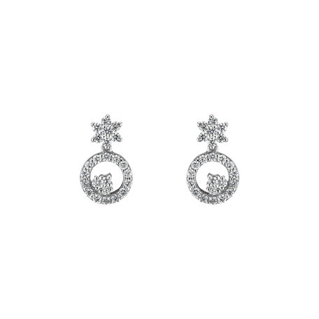 Diamond earrings Delicate Snow
