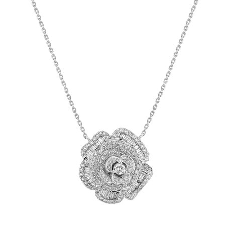 Diamond necklace Argento