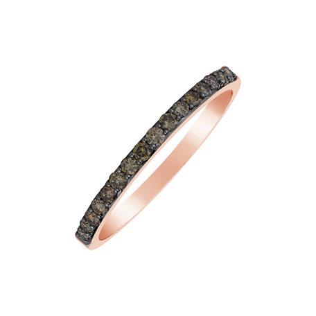 Ring with brown diamonds Constellation Journey