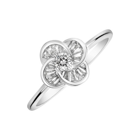 Diamond ring Sparkling Blossom