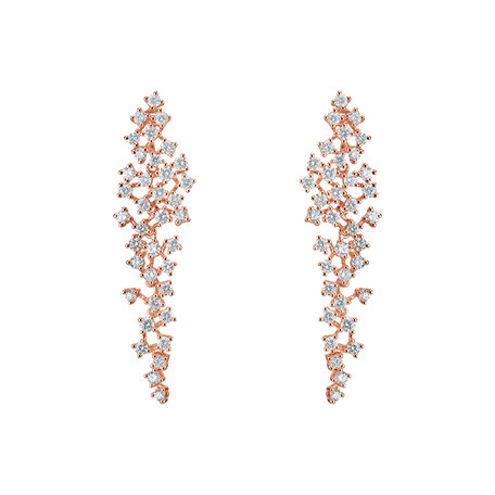 Diamond earrings Sparkling Waterfall