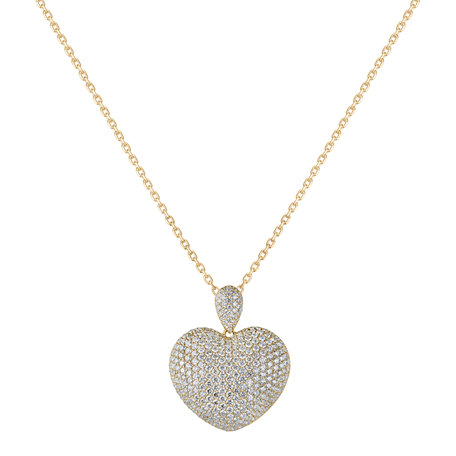 Diamond pendant Precious Heart