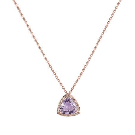 Diamond pendant with Amethyst Grand One