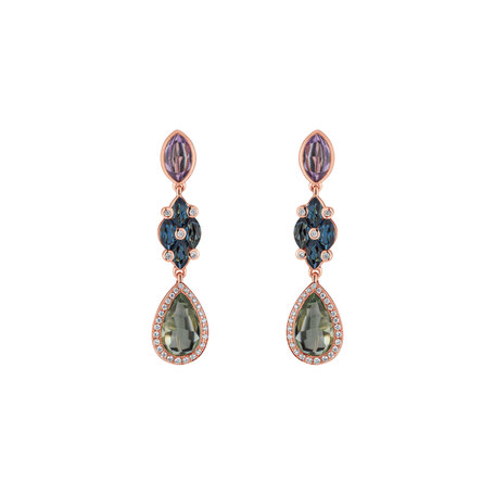 Diamond earrings and gemstones Enchanted Forest