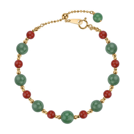 Bracelet with Jade and Coral Miracle Lure