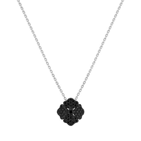 Pendant with black diamonds Diamond Bouquet