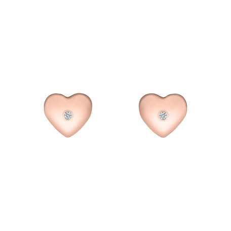 Diamond earrings Hearts