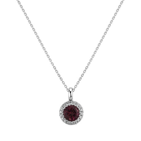 Diamond pendant with Tourmalíne The Core of Love