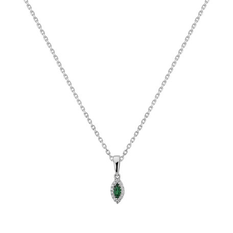 Diamond pendant with Emerald Princess Louisa