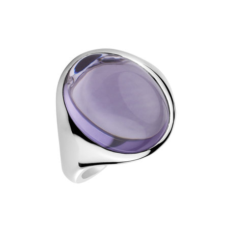 Ring with Amethyst Bubble Coctail