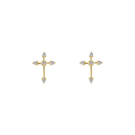 Diamond earrings Passion Cross