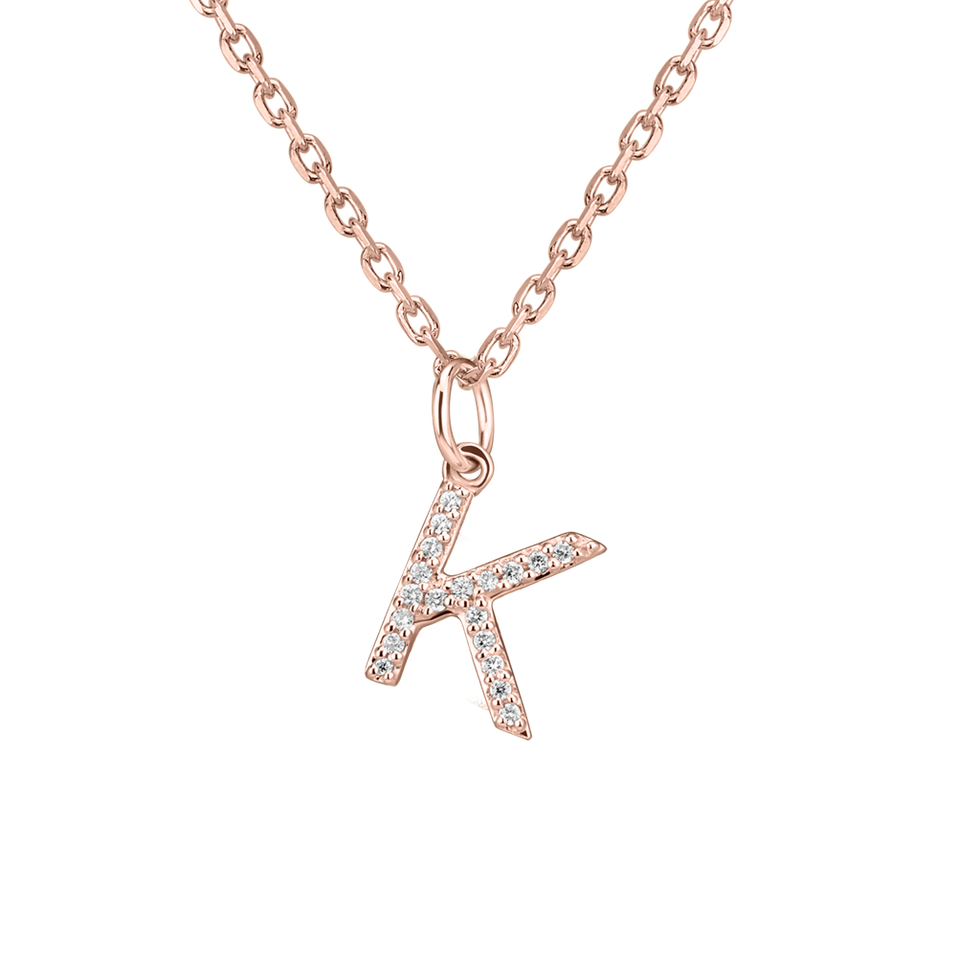 Diamond pendant Line Glitter  K