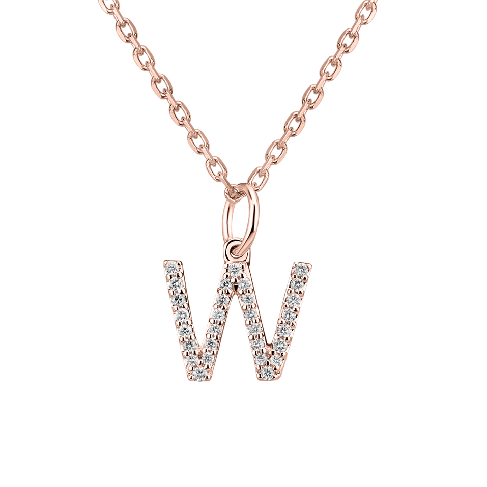 Diamond pendant Line Glitter  W