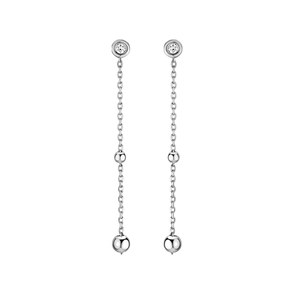 Diamond earrings Dots Waterfall
