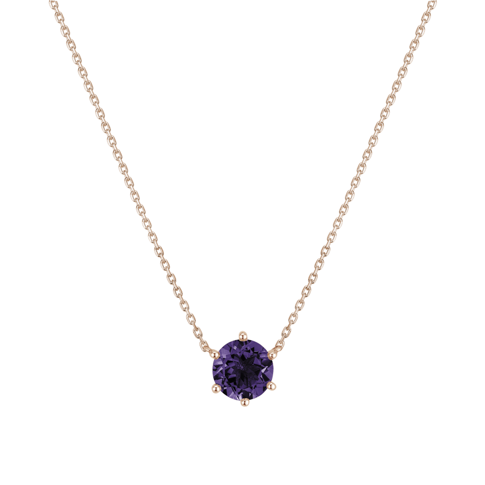 Necklace with Amethyst Essential Drop