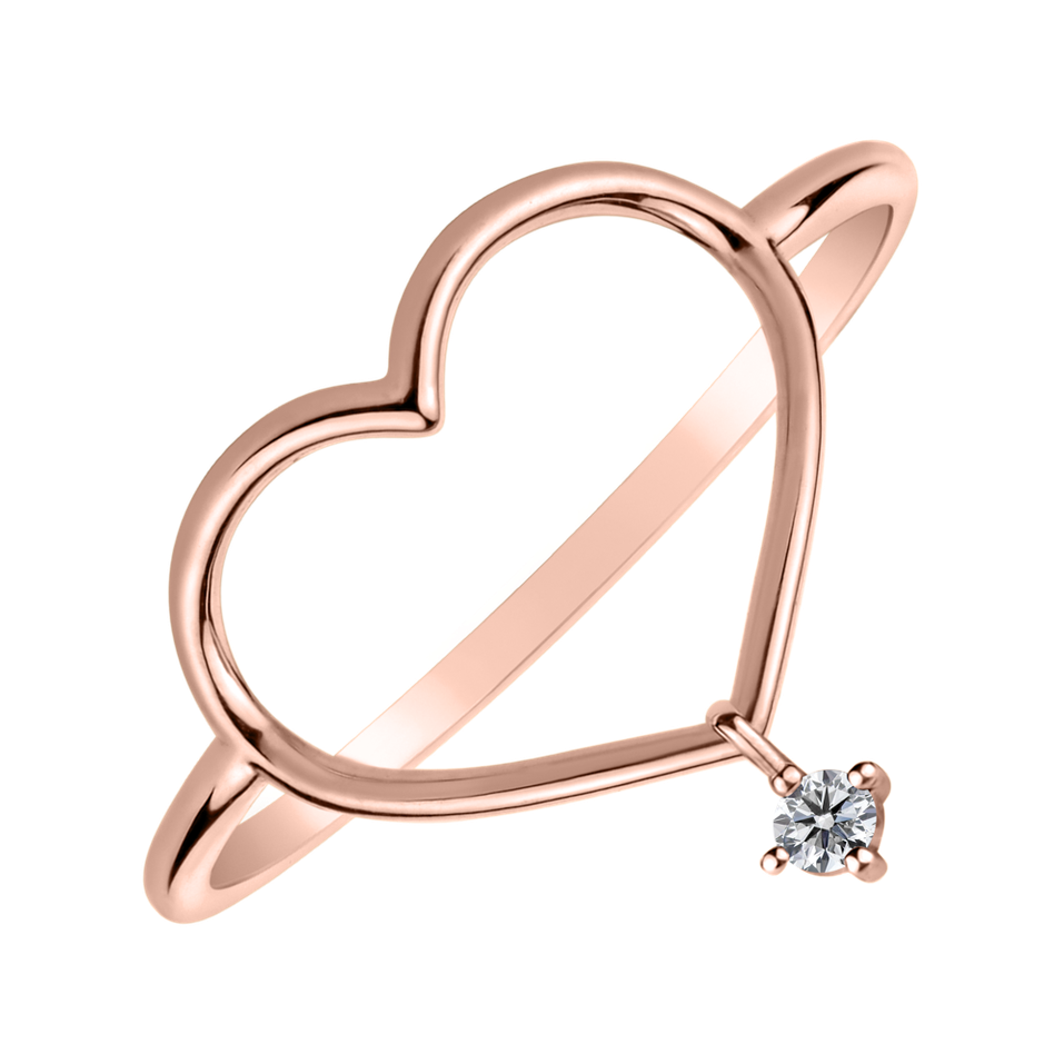 Diamond ring Mellow Heart
