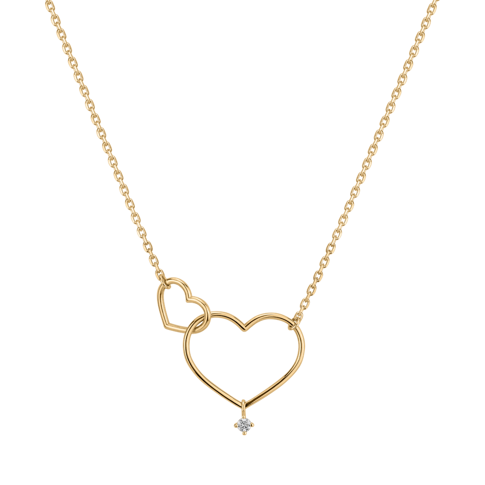 Diamond necklace Double Love