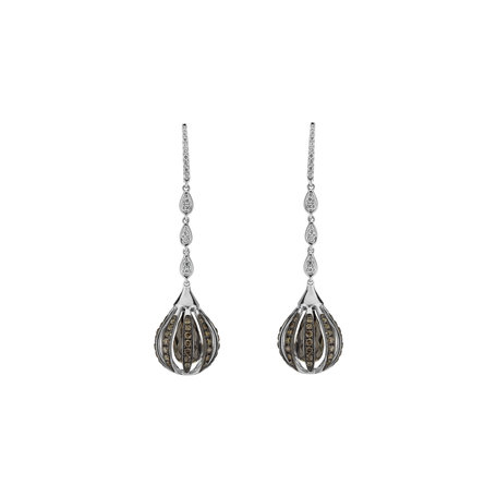 Diamond earrings and Quartz Habiba