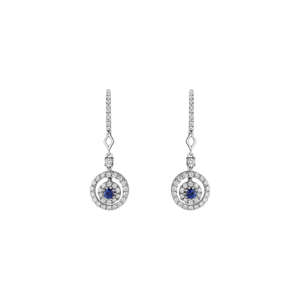 Diamond earrings with Sapphire Melissa