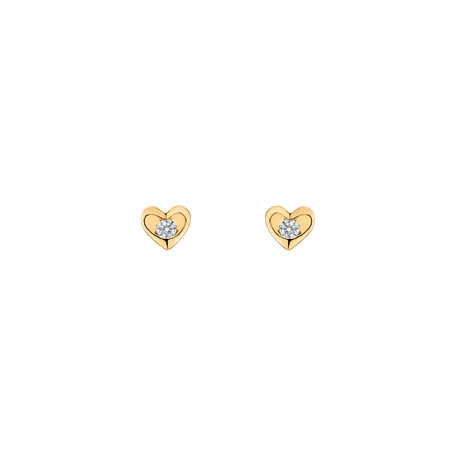 Diamond earrings Love story