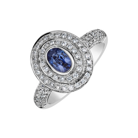 Diamond ring with Sapphire Molly