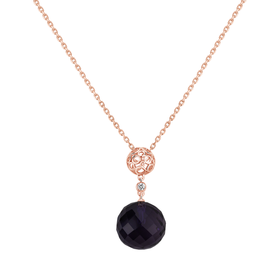 Diamond pendant with Amethyst Attractive Opportunity