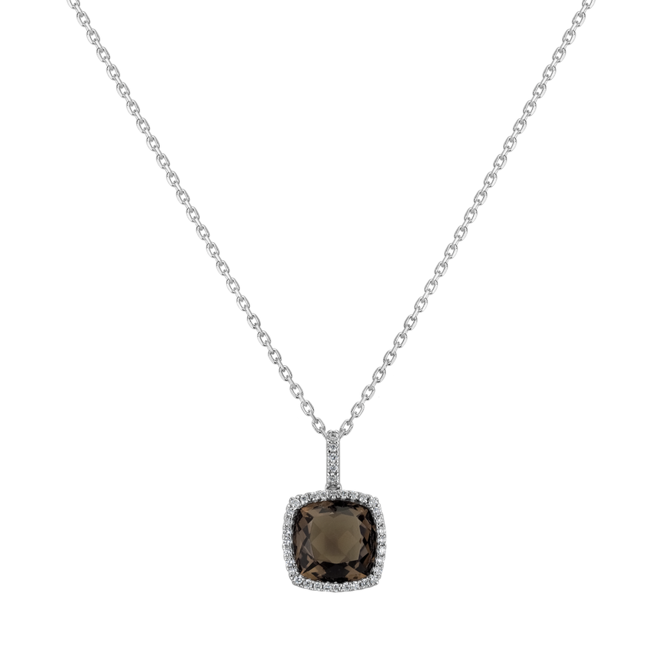 Diamond pendant with Quartz Erlan