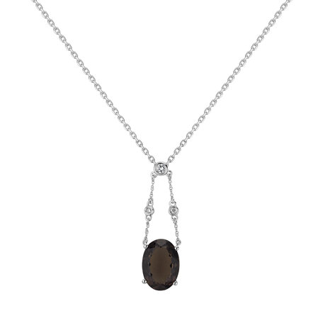 Diamond pendant with Quartz Koridon