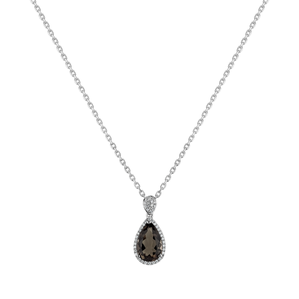Diamond pendant with Quartz Ecliptica