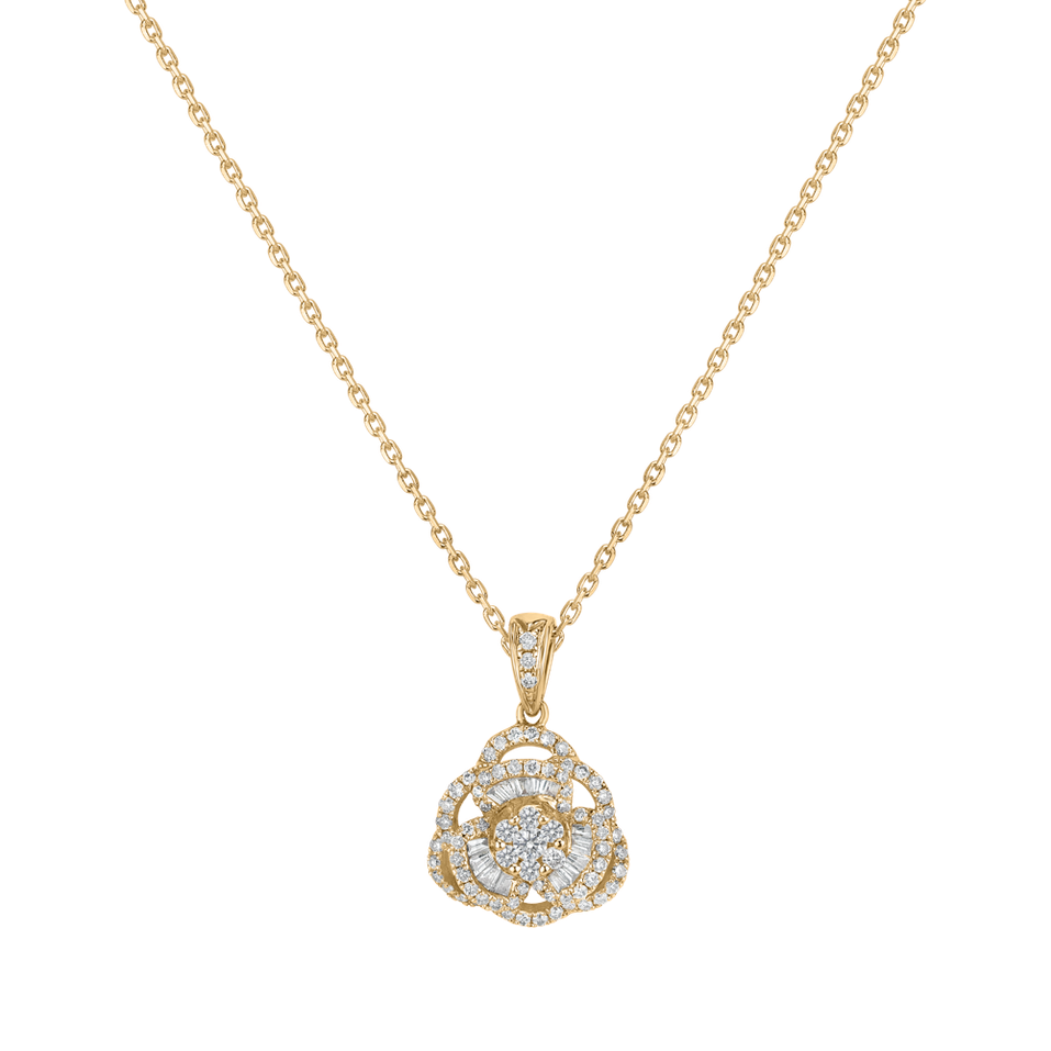 Diamond pendant with necklace Trevino