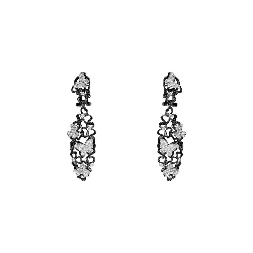 Diamond earrings Butterfly Constellation