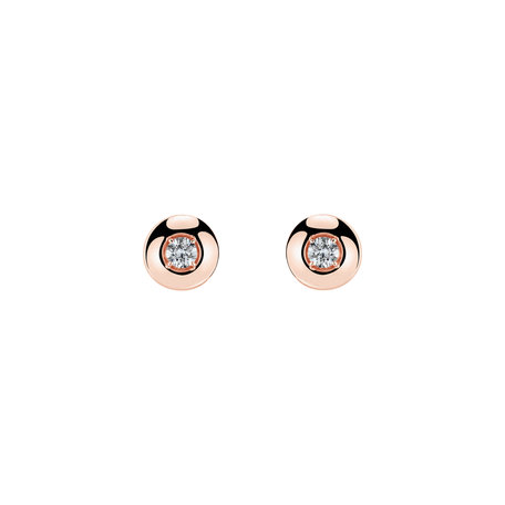 Diamond earrings Classic Dot