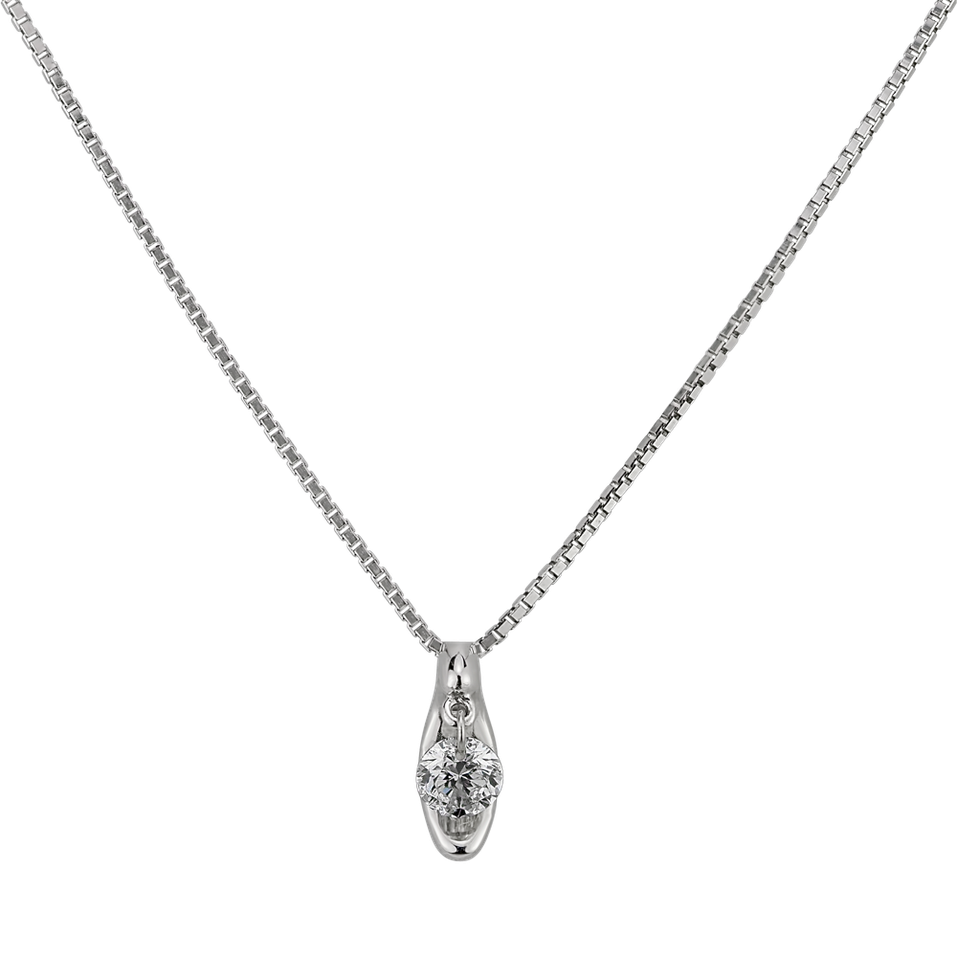 Diamond pendant with necklace Gaetana